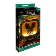 10pc Puzzle Master Night Light 3D Wooden Puzzle Set Animal Kids 8y+ Kangaroo
