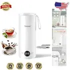 Mini Electric Kettle with Double Wall & 4 Temperature Presets - Travel Must-Have
