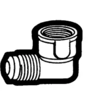 1/2" Flare x 3/4" FIP Elbow Adapter 50-812