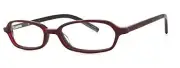 Calabria Vivid 721 Designer Reading Glasses in Red-Black ; +1.75