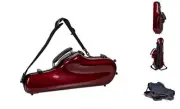 Pro-Grade Alto Saxophone Case | Crimson Red, TSA Lock, Stylish & Elite