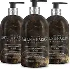 Baylis & Harding Dark Amber & Fig Elements Hand Wash, 500 ml Pack of 3 - Vegan