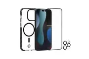 3pc Impact Zero Case Camera Screen Protector w Applicator For iPhone 15 Pro Max