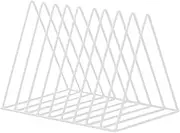 Quzente Triangular Record Storage Rack, Creative Vinyl Record Storage Rack Can Hold Up to 60 Albums, Multifunctional Desktop Storage Rack Suitable ForMagazines, Books, Records and Folders