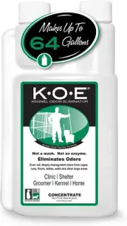 Kennel Odor Eliminator Concentrate, 16 Oz, Non-Enzymatic Formula, White