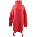 8成新 BALENCIAGA 巴黎世家 新年 保暖 紅色 毛衣 衣服 大毛衣 女生休閒衣服 針織衣 長袖毛衣