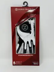 Zero Friction Performance Compression Fit Junior's Left One Size Golf Glove