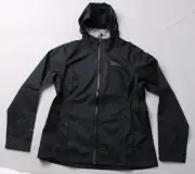 Eddie Bauer Women's Tall Cloud Cap Waterproof Rain Jacket CD4 Black Tall Large