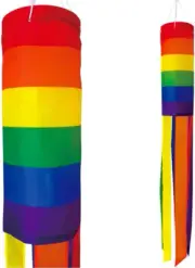 Pride Rainbow Windsock 40 Inch Durable Outdoor Hanging Decoration for Yard Garde