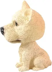 SAFIGLE Cartoon Ornaments Miniature Dog Figurine Car Ornaments Car Decoration Dog Vehicle Decoration Bobblehead Figures Nodding Dog Car Ornament Car Display Christmas Decor Pet Puppy