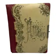 Antique Celluloid Victorian Photo Album +35 Antique Photos Included