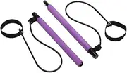 Stretched Fusion Pilates Bar - Pilates Bar Kit with Resistance Bands for Yoga & Stretching | Stretch Elastic Fusion | Easy Installation Portable Workout Fitness Supplies for Legs,Hip,W