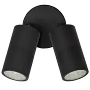 Max LED 240v 2L Tilt Outdoor Wall Lights Black | Marden Designer
