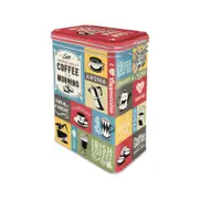 Nostalgic-Art Clip Top Tin Coffee Collage