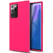 ZUSLAB Galaxy Note 20 Ultra 5G Nano Silicone Case Shockproof Gel Rubber Bumper Protective Cover for Samsung - Hot Pink