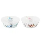 Peter Rabbit Bowl Plate Approx. 13cm Pair Set Microwave Safe Made in Japan PR560