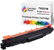 Magenta Compatible Toner Cartridge for Brother TN-257M TN257M (2,300 Pages) for DCPL3510CDW HLL3230CDW HLL3270CDW MFCL3745CDW MFCL3750CDW MFCL3770CDW
