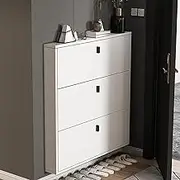 Shoe Cabinet for Entryway, Flip Drawer Shoe Cabinet,Modern Slim Entryway Cabinets,for Narrow Entrance Home Hallway, Bedroom & Hall (Size : 50 * 15 * 109cm)