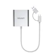 Unitek USB 3.0 3 Ports Memory Card Reader with USB C Adapter