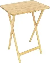 Folding Tv Tray Table, Stable Wooden Folding Tv Table Space Saving Lightweight and Portable, for Small Space
