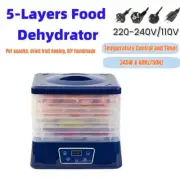 5-Tray Food Dehydrator Fruit Jerky Dryer Home Intelligent Control 220-240V/110V