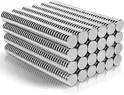 50PCS Small Cylinder Fridge Magnets, Office Magnets, Whiteboard Magnets, DIY Magnets,Durable Mini Magnets (12×3MM), Billboard in Home, Kitchen, Office, School,Magnetic Storage ﻿