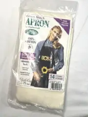 New Cross Stitch 14 Count Aida Apron