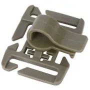 Rotatable Backpack Buckle For Drinking Tube Fixing Brown EUG
