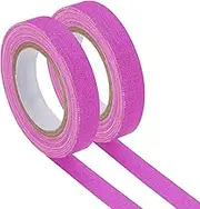 uxcell Glow in The Dark Gaffers Tape, 0.4 Inch x 32.8 Feet Colored Cotton Glow Tape Markers Fluorescent Glow in The Dark Tape Stickers for Party Decorations, Purple