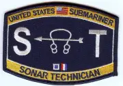 Submarine Rating Patch - (ST) Sonar Technician - BC Patch Cat No. c6765