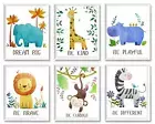 Baby Nursery Decor,Nursery Wall Decor for Baby Room,Jungle Safari Animal Unfr...