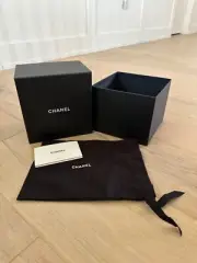 New Auth Chanel Black Gift Box 4 SLG Classic w/Dustbag