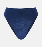 [Jade Swim] Jade Swim Incline high-rise bikini bottoms AU 10 blue