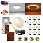 Dimmable 6-Inch LED Recessed Lights with Night Light - 1500 Lumen Power