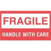 1000 - #DL1070 3x5" Fragile Handle with Care Label