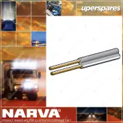Narva 2.5A 2mm Speaker Cable Lead 50M Grey With White Tracer 5822-50SP