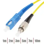 1-10M FC/UPC to SC/UPC Single Mode Simplex Fiber Optic Optical Patch Cable OFNR