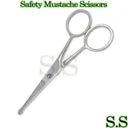 Probe Safety Mustache Ear Nose Pet Grooming Dog Blunt End Scissors Str 4.5" 11cm