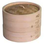 Avanti 20cm Steamer Basket Round Dumpling/Dim Sum Cookware - Beige