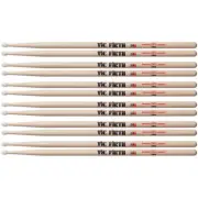 6 Pairs Vic Firth 7A Nylon Tip American Classic Hickory 7AN Drumsticks