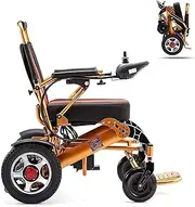 Lightweight Folding Electric Wheelchairs, All-Terrain Electric Wheelchair Scooter Dual-Motor Electric Chair, Electric Power Or Manual Manipulation