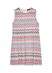 Missoni Zigzag-intarsia Metallic-knit Mini Dress - Multicoloured - 48 (UK16 / XL) 48 (UK16 / XL)