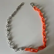 Silver Wallet Chain 75cm Plastic & Metal HipHop Y2K