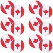 Beatifufu 12pcs National Flag Cloth Patches Round Embroidery Applique for Clothes Repair Fashionable Decorative Stickers for Jeans Bags and Arts Crafts Projects