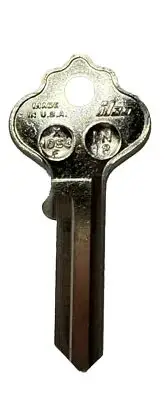 lco X1054F / IN18 Key Blank - Fits Some Ilco & Corbin Locks Nickel Plated