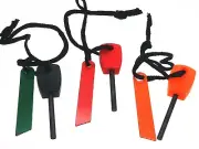 1x Survival Magnesium Stick Flint Steel Striker Fire Starter Lighter Camping