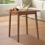 ACA Kitchen Wooden Dining Table 80cm Square Coffee Table - Walnut