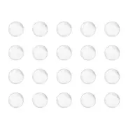 uxcell 6mm Solid Round Clear Glass Ball Boiling Stones Soda Lime