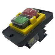 KJD12-14 Built-in / Device Switch Magnetic Switch 6 Pin 230V Stop Push Button Switch Black Yellow