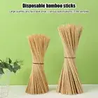 100pcs Bamboo Wooden BBQ Skewers Food Bamboo Meat Tool Barbecue Party Disposable